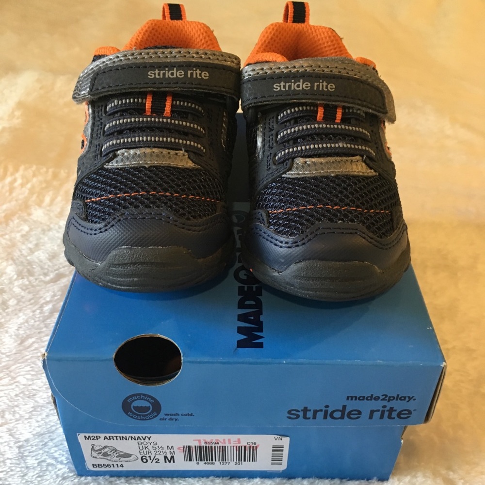 Stride Rite Made 2 Play Artin Navy Toddler 6.5